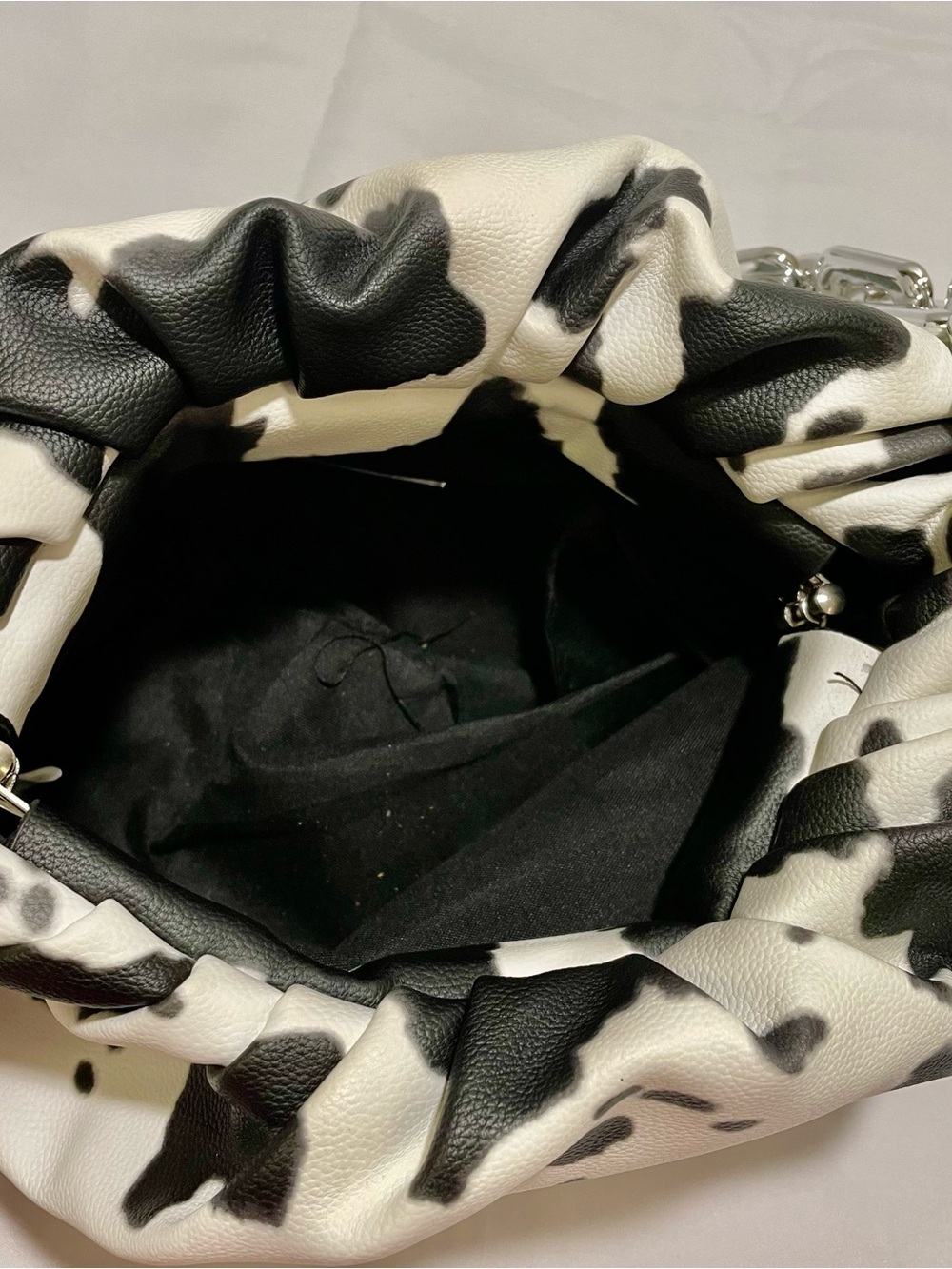 Bam Forever Boutique “Holy Moo-ly” Cow Bag & Coordinating Wristlet/Card Holder - Picture 12 of 16